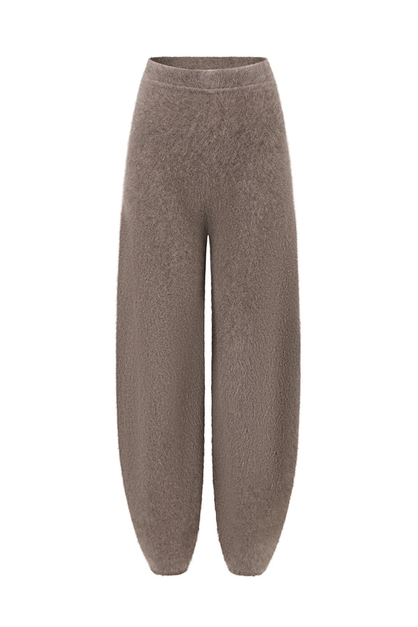SWAYING 25 Fall/Winter Collection: Yak Fleece Joggers SW-SW25AW3B16C2S2-HZ (Gray/Brown)
